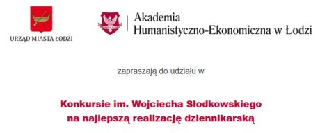 Konkurs im. Wojciecha Słodkowskiego na najlepszą realizację dziennikarską