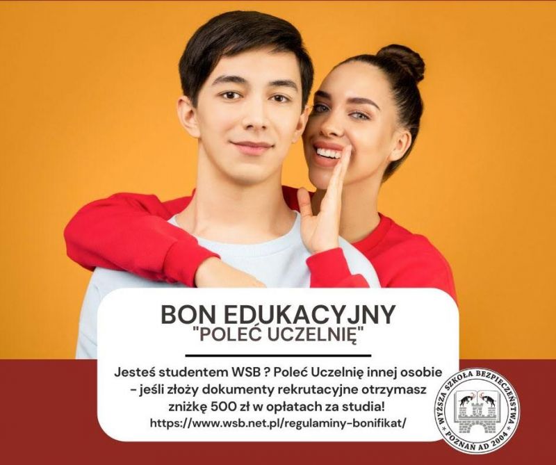 Bon Edukacyjny Poleć Uczelnię