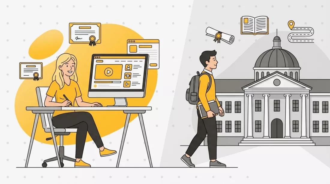 Kursy online vs studia graficzne