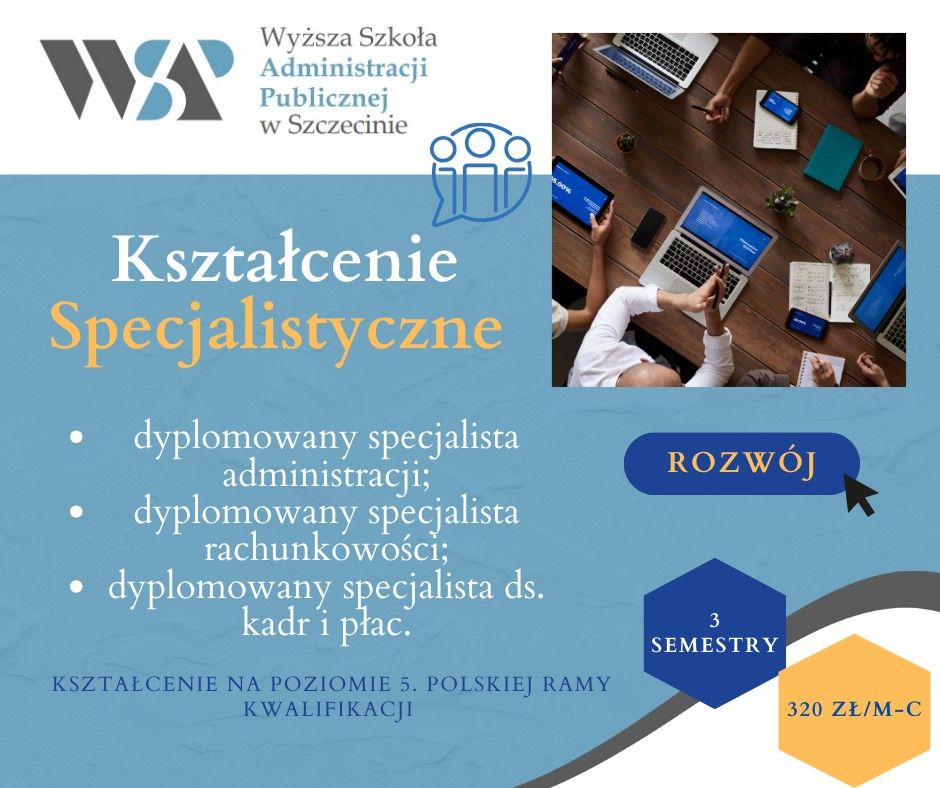 Kształcenie specjalistyczne w WSAP w Szczecinie