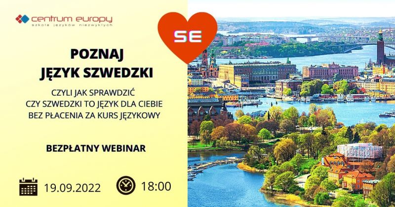O języku szwedzkim w Centrum Europy