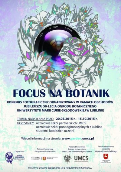Konkurs Focus na Botanik - plakat