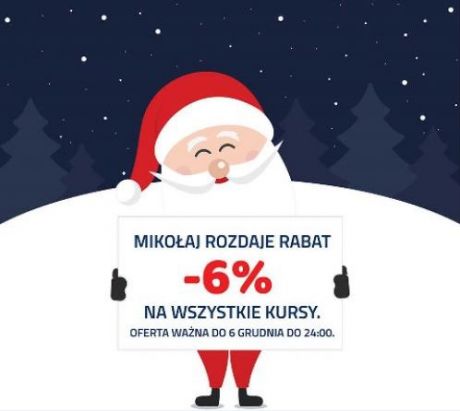 Mikołajkowy rabat na kursy w WSEiT