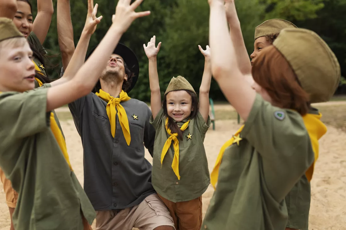 side-view-smiley-scouts-outdoors