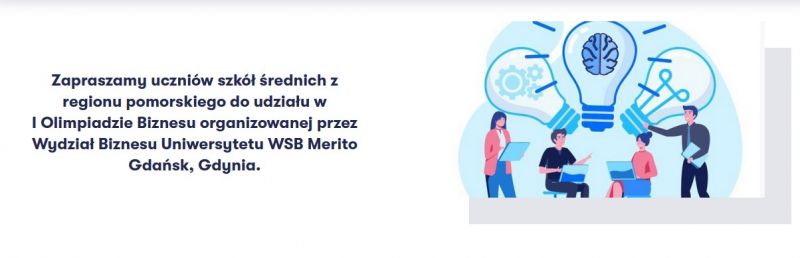 WSB Merito w Gdańsku zaprasza na I Olimpiadę Biznesu