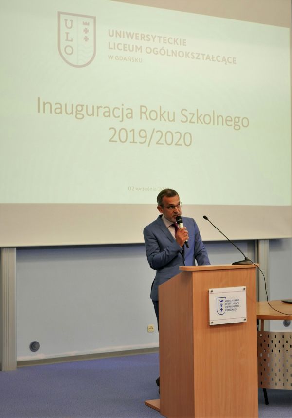 ULO, inauguracja roku szkolnego, Dyrektor ULO Waldemar Kotowski