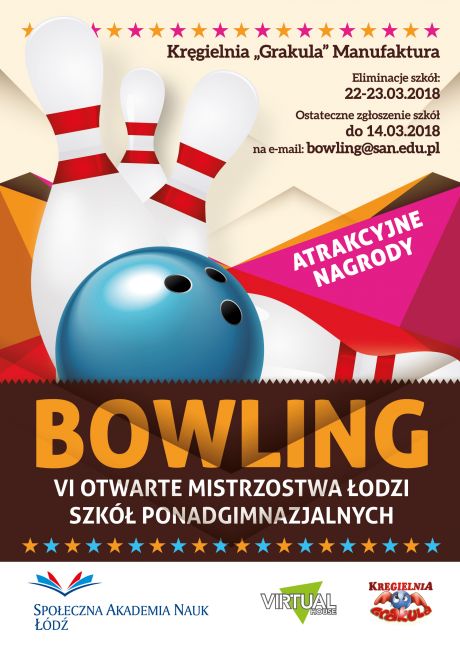 Otwarte Mistrzostwa Łodzi Szkół Ponadgimnazjalnych w Bowling
